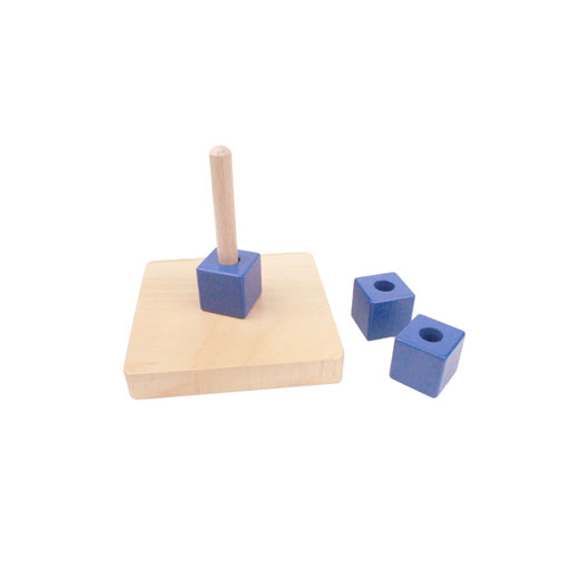 Cubes on Vertical Dowel I110
