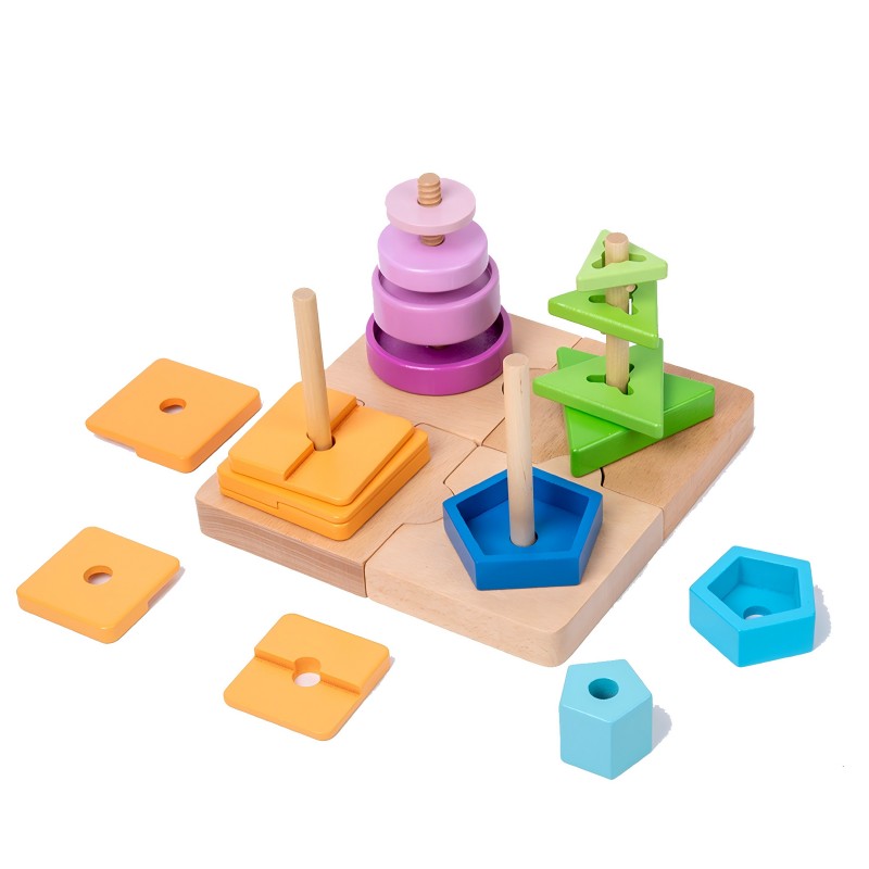 Geometric shapes splice and Stack height I630