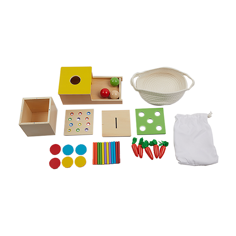 4 in 1 Toddler Play Kit Coin Box, Carrot Harvest Game and Matchstick Color Drop Game I160K