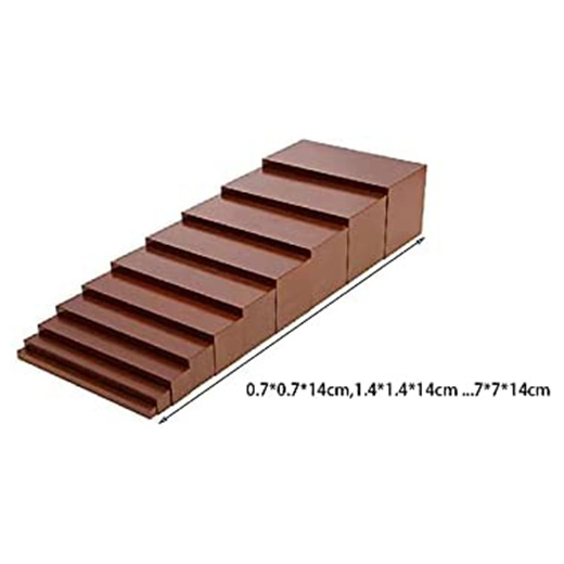 Mini Brown Stair   0.7-7cm Beechwood A062-1