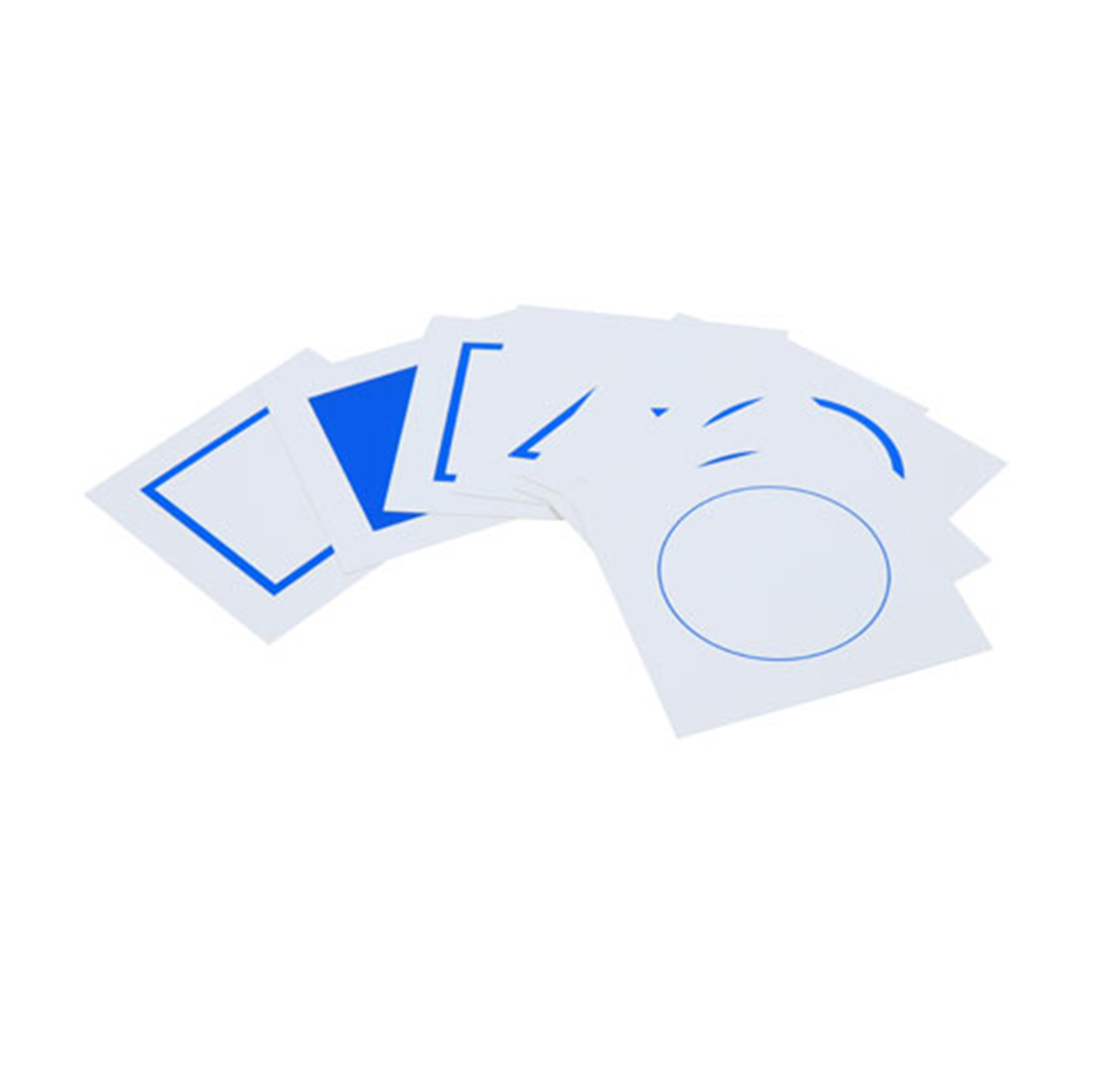 Cards For Geometric Demonstration Tray-in card. A104