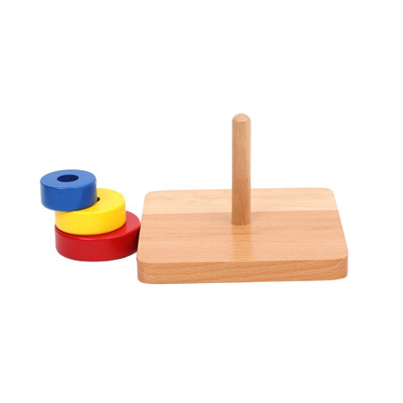 Three Discs on a vertical Dowel I111