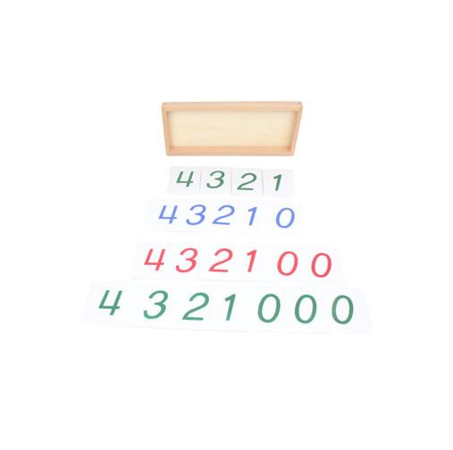 Large PVC Number Cards With Box (1-9000)  C058