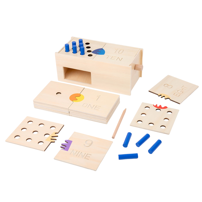 Large Counting Peg Drop Box C049