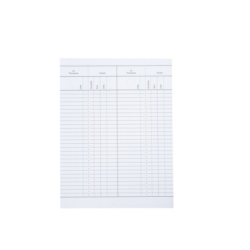 Paper For Small Bead Frame (50 Sheets) C120-1