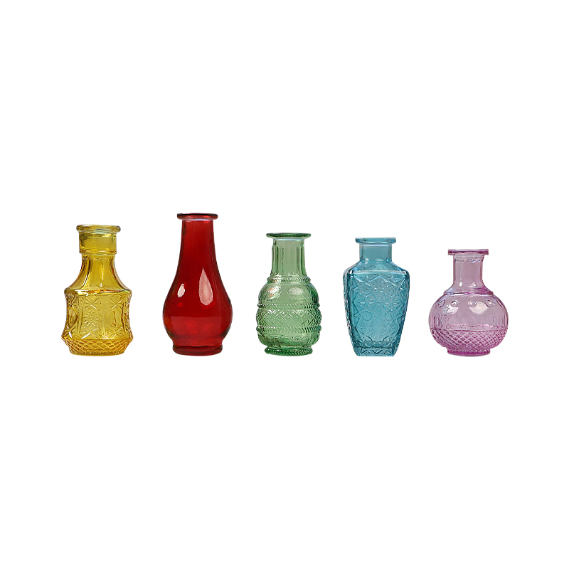 Mini Glass Color Vases/Bottles D723-6