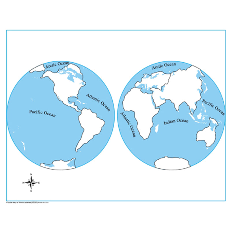 Unlabeled World Parts Control Map PVC G012-1