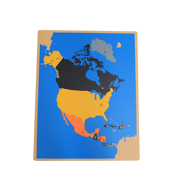 Puzzle map of North America G030-1