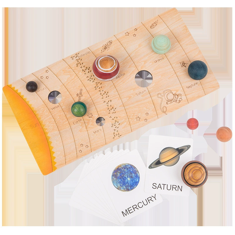 Match puzzle of Solar System  with Name Cards D911-1