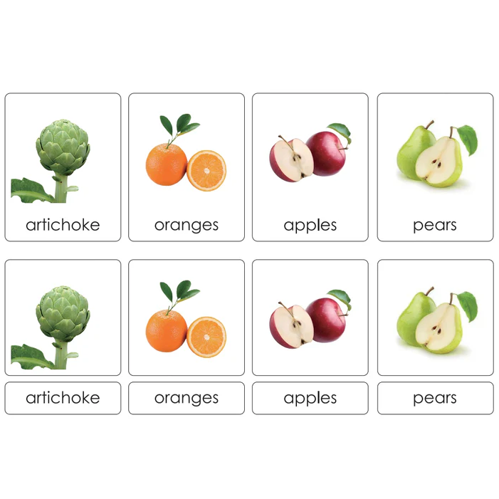 Sorting Cards-Fruits & Vegetables EN LT117-1