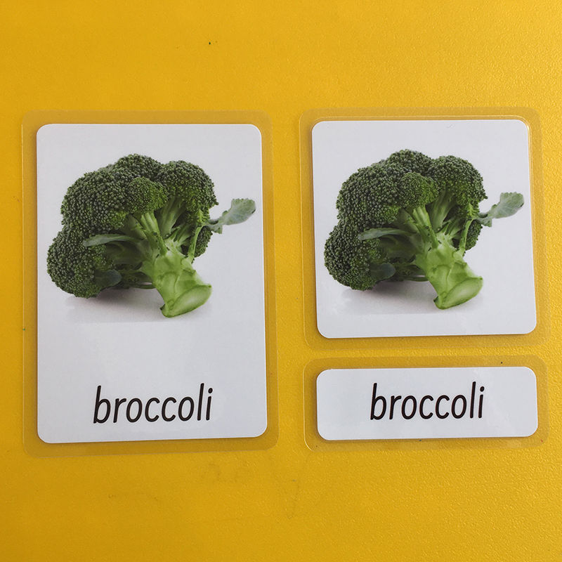 Three-Parts Cards -Vegetables（28 sets）L5027