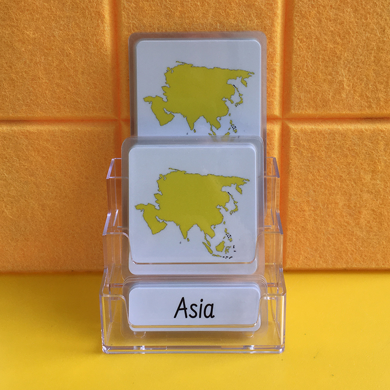 Three-Parts Cards - 7 Continents （8 sets）QW002