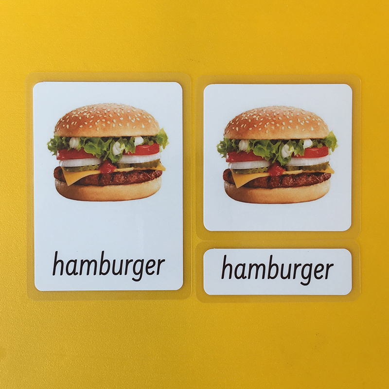 Three-Parts Cards -Food（24 sets）QW010