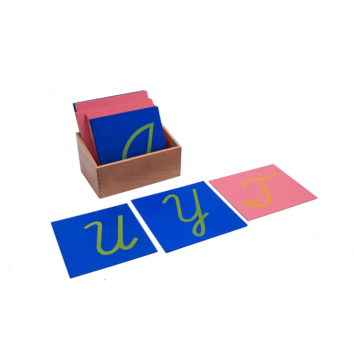 Sandpaper Letters , Capital Case Cursive, with Box L016