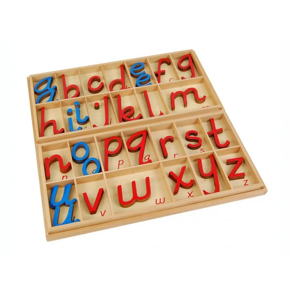 Large D Nealian Moveable Alphabet- English Cursive L028