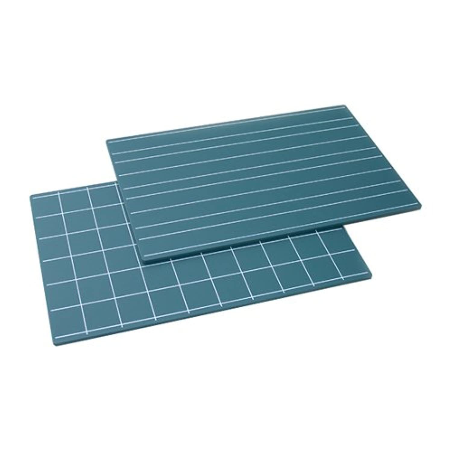 Greenboards with Double Lines and  Squares (2pcs) C109-2