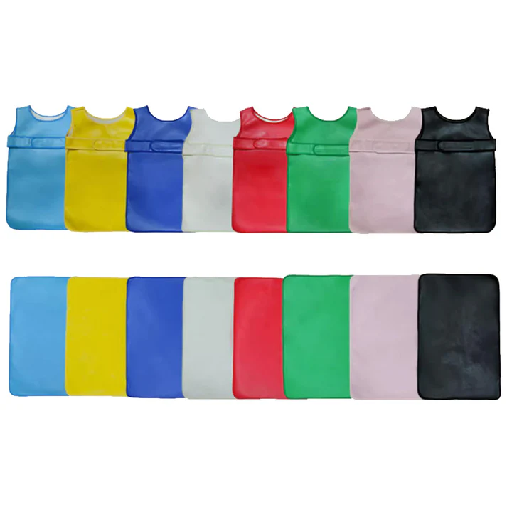 Kid Easy-Fasten Water-Resistant Apron with Pad  I614+I615