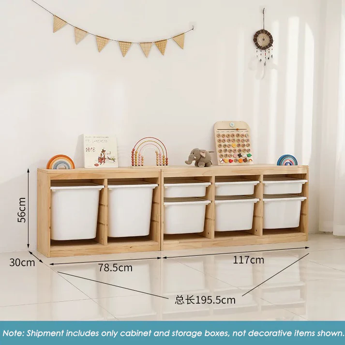 Storage Combination with Boxes, 195.5*30*56cm