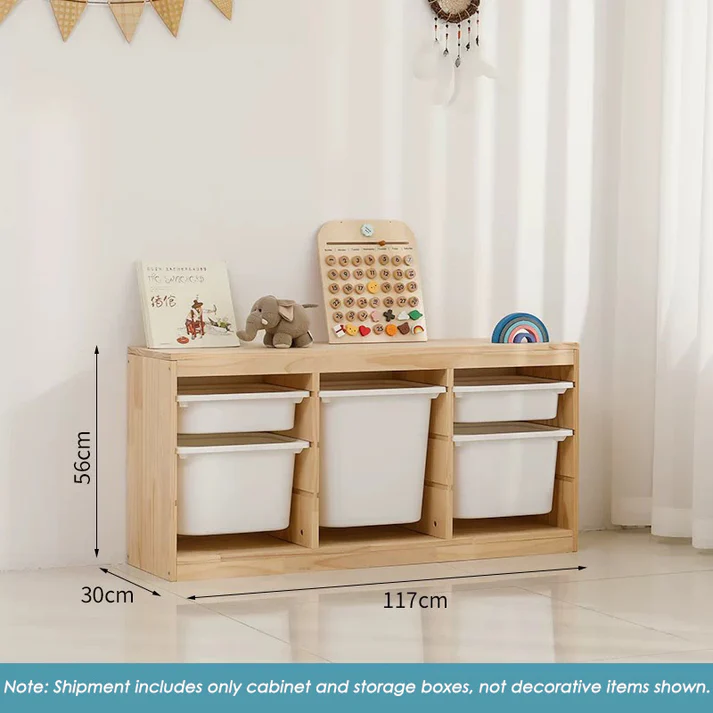 Storage Combination with Boxes, 117*30*56cm