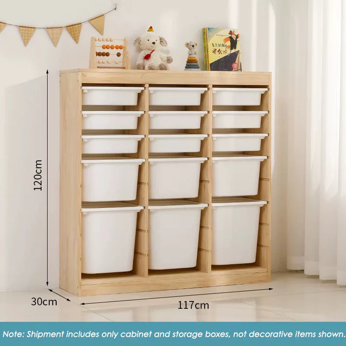 Storage Combination with Boxes –117×30×120cm