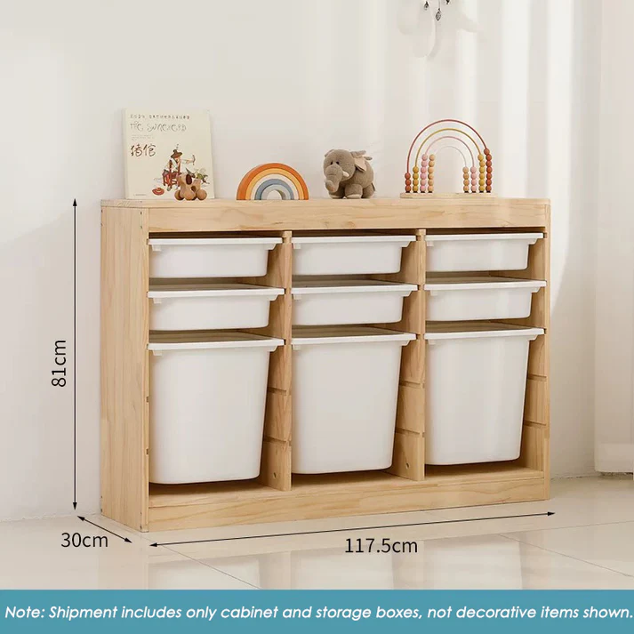 Storage Combination with Boxes –117×30×81cm