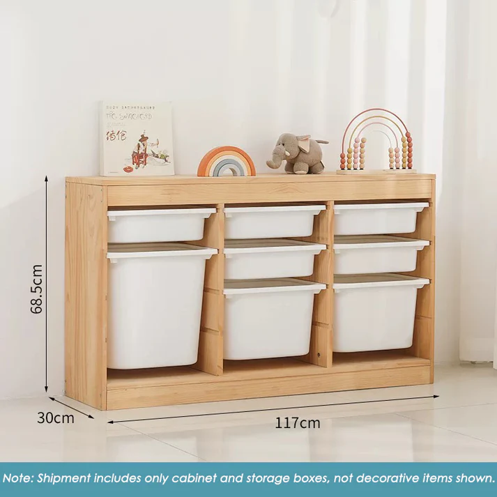 Storage Combination with Boxes –117×30×68.5cm