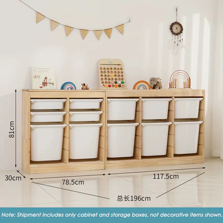 Storage Combination with Boxes – 196×30×81cm