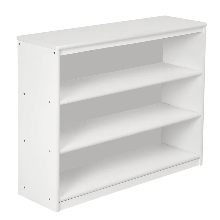 Closed Back Shelf, 3 Tiers -White Painting