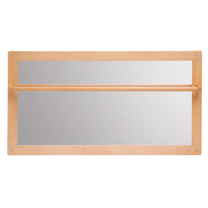Montessori Infant Step Mirror with Pull-Up Bar